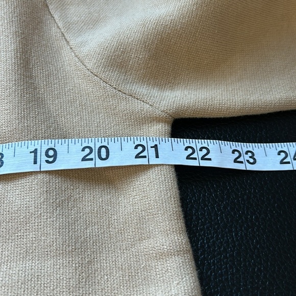 TUCKERNUCK Knit Kimberly Sweater Camel High Neckline Drop Shoulder Sz S NEW - Picture 11 of 13